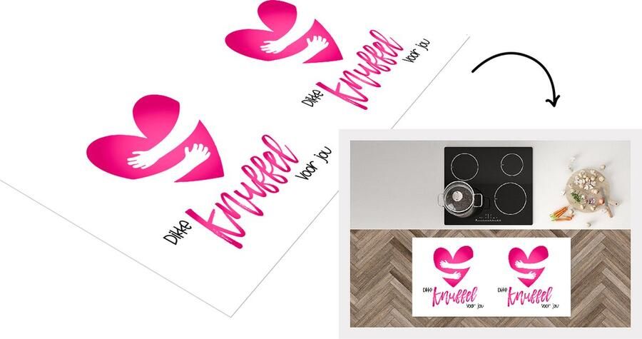 KitchenYeah Keukenloper Loper keuken Beterschap Quote Knuffels 120x60 cm Keukenloper vinyl