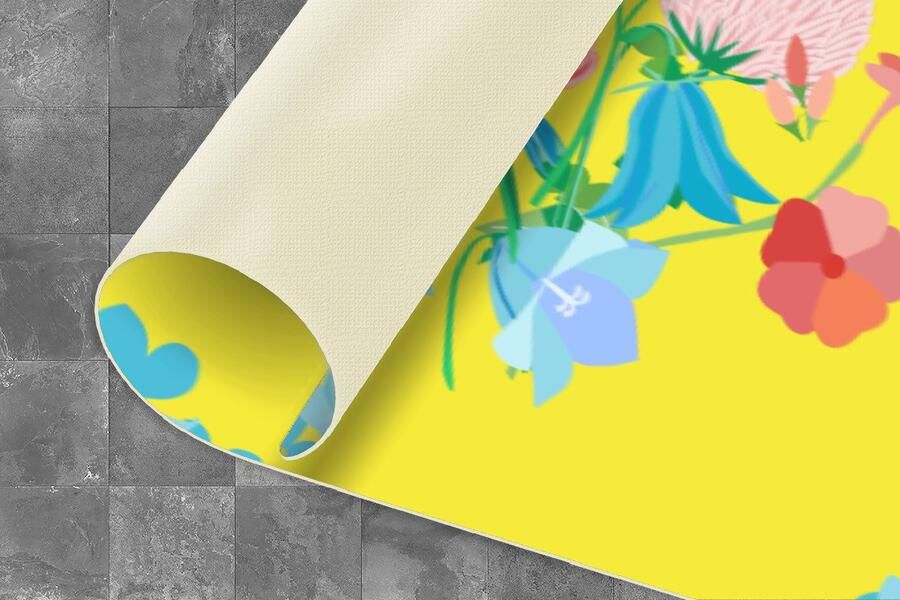 KitchenYeah Keukenloper Loper keuken Bloemen Boeket Lente Patronen 240x60 cm Keukenloper vinyl