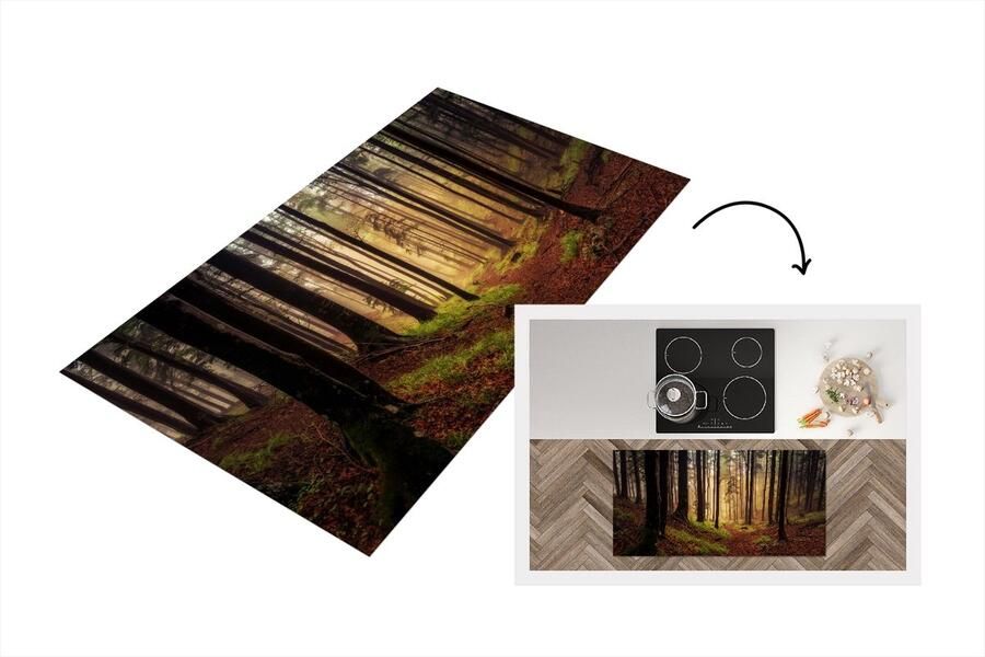 KitchenYeah Keukenloper Loper keuken Bomen Natuur Bos 120x60 cm Keukenloper vinyl