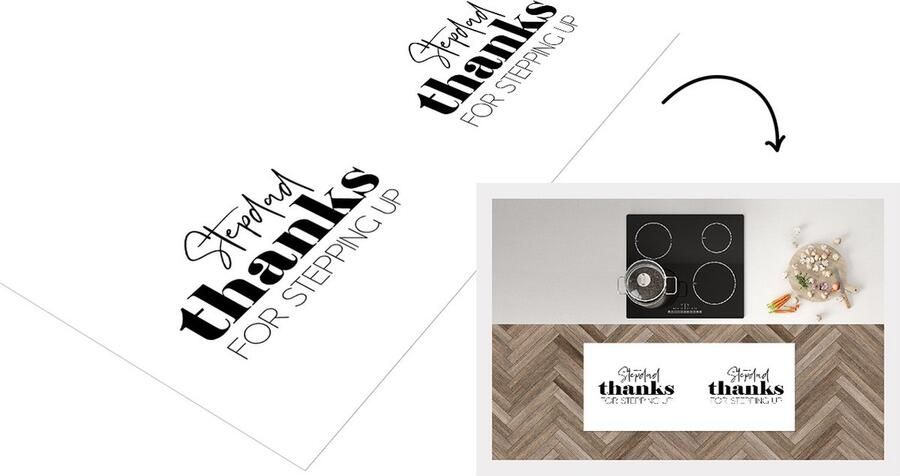 KitchenYeah Keukenloper Loper keuken Bonus papa Quotes Familie 120x50 cm Keukenloper vinyl