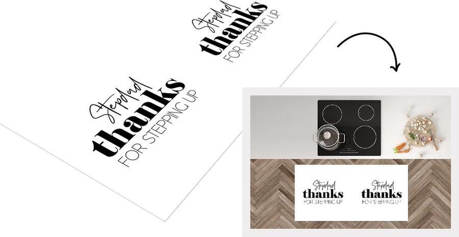 KitchenYeah Keukenloper Loper keuken Bonus papa Quotes Familie 120x60 cm Keukenloper vinyl