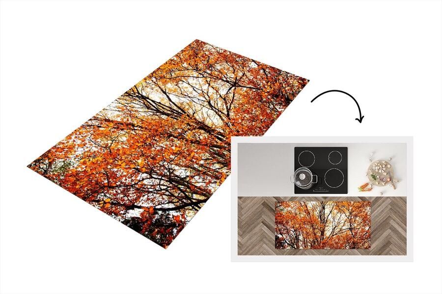 KitchenYeah Keukenloper Loper keuken Bos Herfst Seizoenen 120x60 cm Keukenloper vinyl
