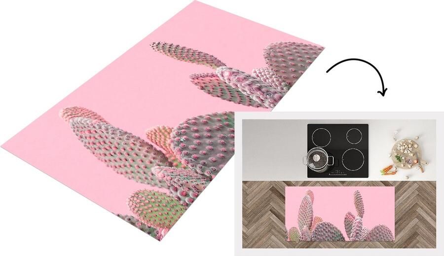 KitchenYeah Keukenloper Loper keuken Cactus Planten Zomer 120x60 cm Keukenloper vinyl