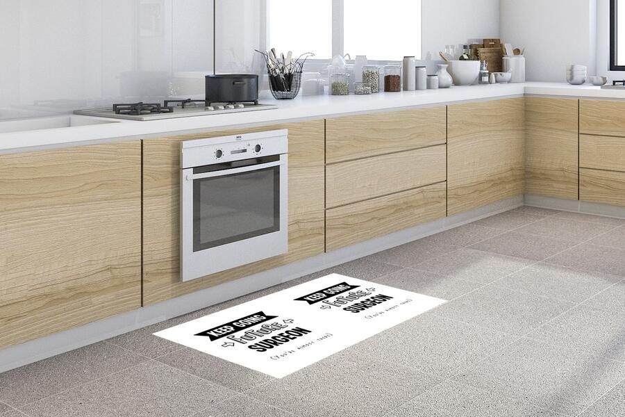 KitchenYeah Keukenloper Loper keuken Chirurg Dokter Quotes Studeren 120x60 cm Keukenloper vinyl