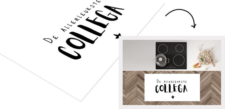 KitchenYeah Keukenloper Loper keuken Collega De allerleukste collega Quotes Spreuken 120x60 cm Keukenloper vinyl