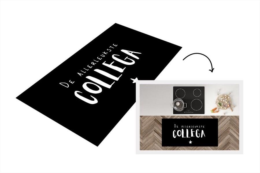 KitchenYeah Keukenloper Loper keuken Collega Spreuken De allerleukste collega Quotes 120x60 cm Keukenloper vinyl