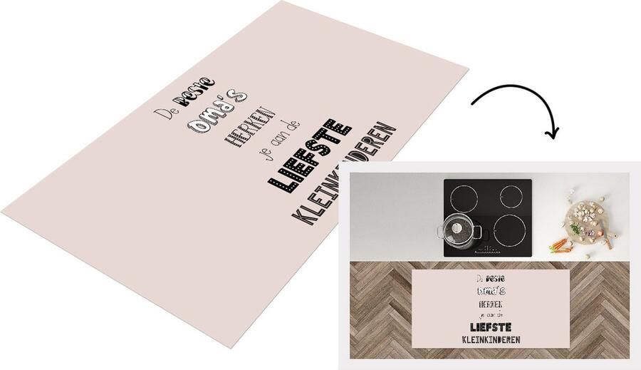 KitchenYeah Keukenloper Loper keuken De beste oma's herken je aan de liefstekinderen Spreuken Quotes Oma 120x60 cm Keukenloper vinyl