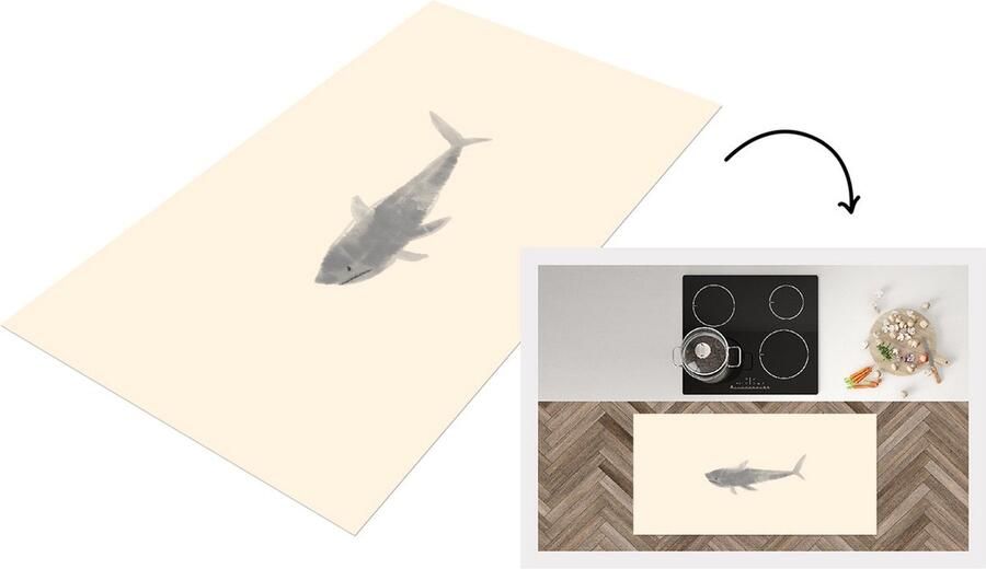 KitchenYeah Keukenloper Loper keuken Dieren Vissen Zee 120x60 cm Keukenloper vinyl