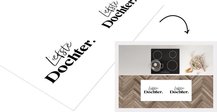 KitchenYeah Keukenloper Loper keuken Dochter Woordenboek Quotes Liefste Dochter Spreuken Tekst 120x50 cm Keukenloper vinyl