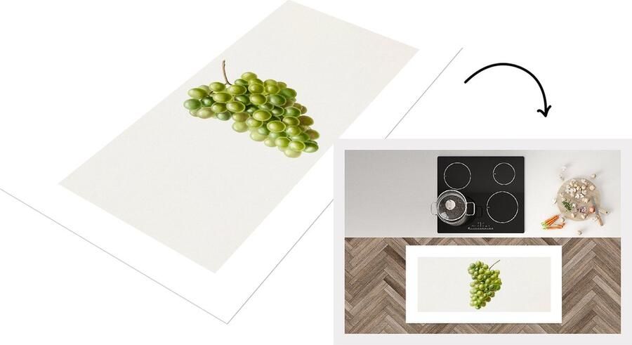 KitchenYeah Keukenloper Loper keuken Druif Tros Eten 120x60 cm Keukenloper vinyl