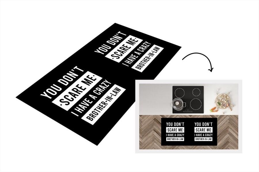 KitchenYeah Keukenloper Loper keuken Familie Quotes Broer 120x60 cm Keukenloper vinyl