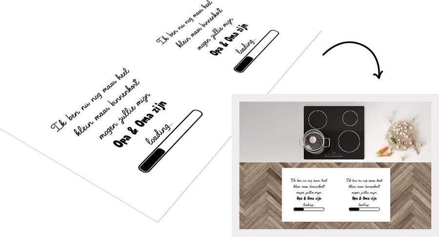 KitchenYeah Keukenloper Loper keuken Familie Quotes Spreuken 'Opa en oma zijn' 120x60 cm Keukenloper vinyl