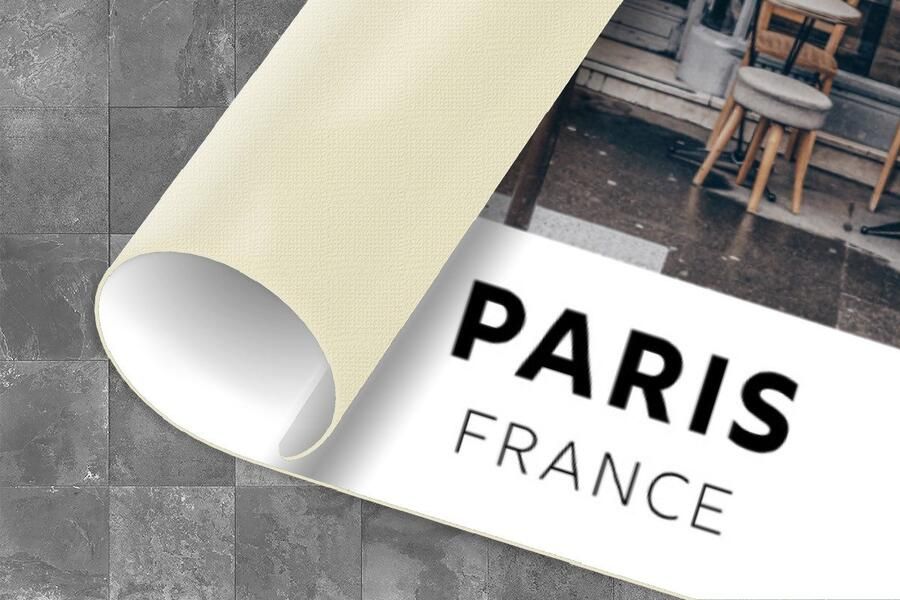 KitchenYeah Keukenloper Loper keuken Frankrijk Parijs Winkel 120x60 cm Keukenloper vinyl