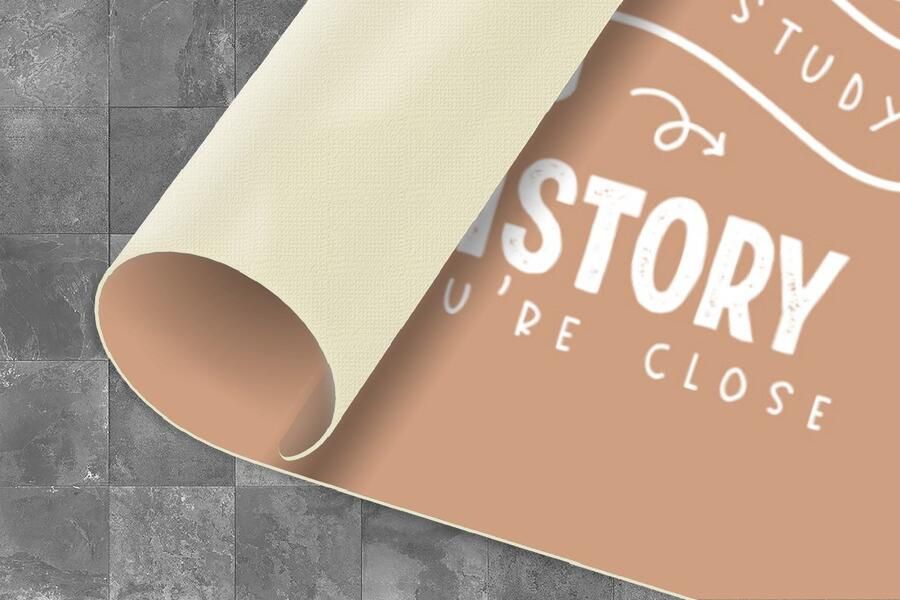 KitchenYeah Keukenloper Loper keuken Geschiedenis Studie History Quotes 120x50 cm Keukenloper vinyl