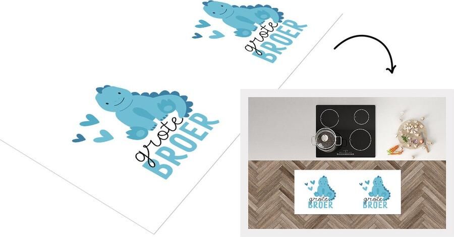 KitchenYeah Keukenloper Loper keuken Grote broer Quotes Spreuken Broer Broers 120x50 cm Keukenloper vinyl