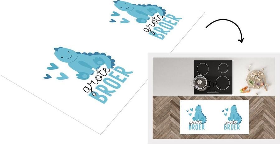 KitchenYeah Keukenloper Loper keuken Grote broer Quotes Spreuken Broer Broers 120x60 cm Keukenloper vinyl