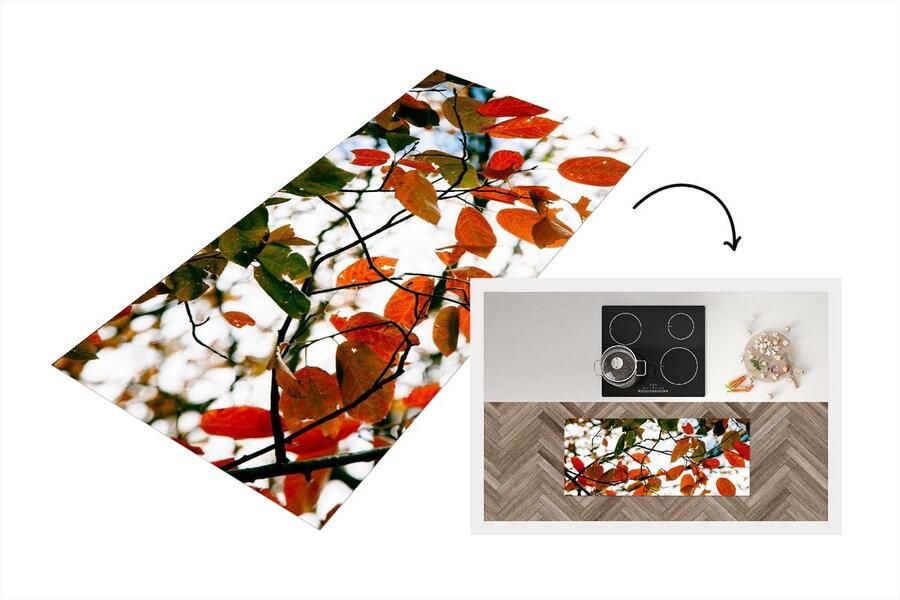 KitchenYeah Keukenloper Loper keuken Herfst Bladeren Landelijk Seizoenen 120x50 cm Keukenloper vinyl