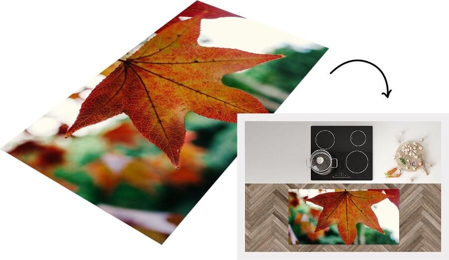 KitchenYeah Keukenloper Loper keuken Herfst Landelijk Bladeren Seizoenen Landelijk 120x60 cm Keukenloper vinyl