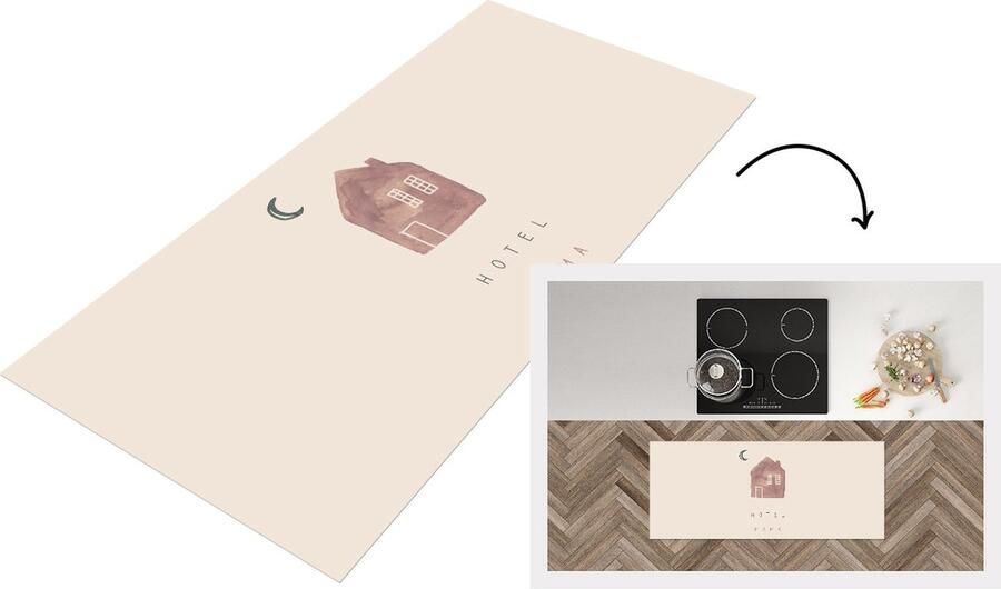 KitchenYeah Keukenloper Loper keuken Hotel mama Spreuken Quotes Moeder 120x50 cm Keukenloper vinyl