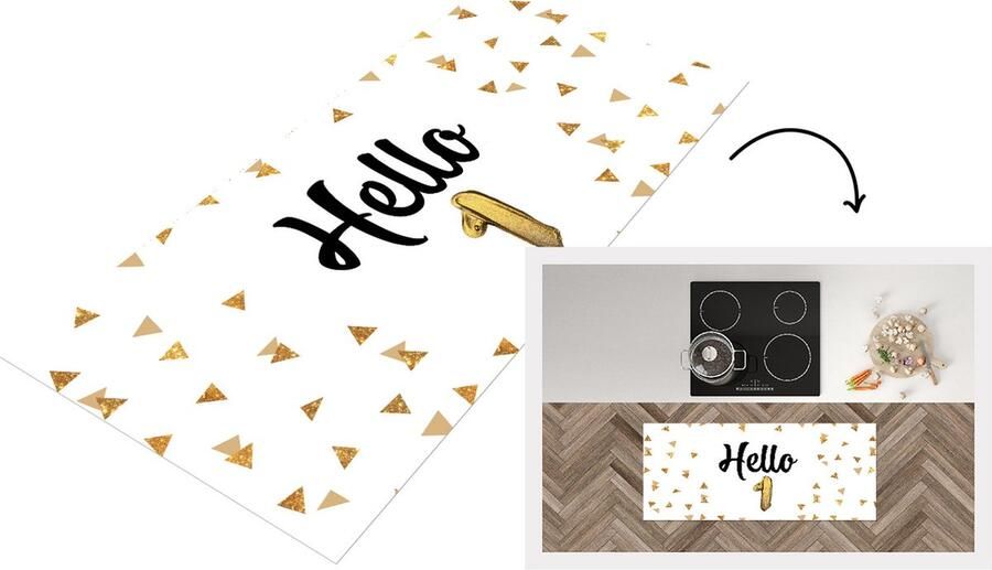 KitchenYeah Keukenloper Loper keuken Kinderen Verjaardag jaar 120x50 cm Keukenloper vinyl