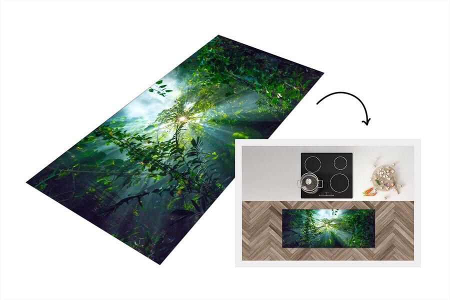 KitchenYeah Keukenloper Loper keuken Kuala Lumpur Maleisië 120x50 cm Keukenloper vinyl