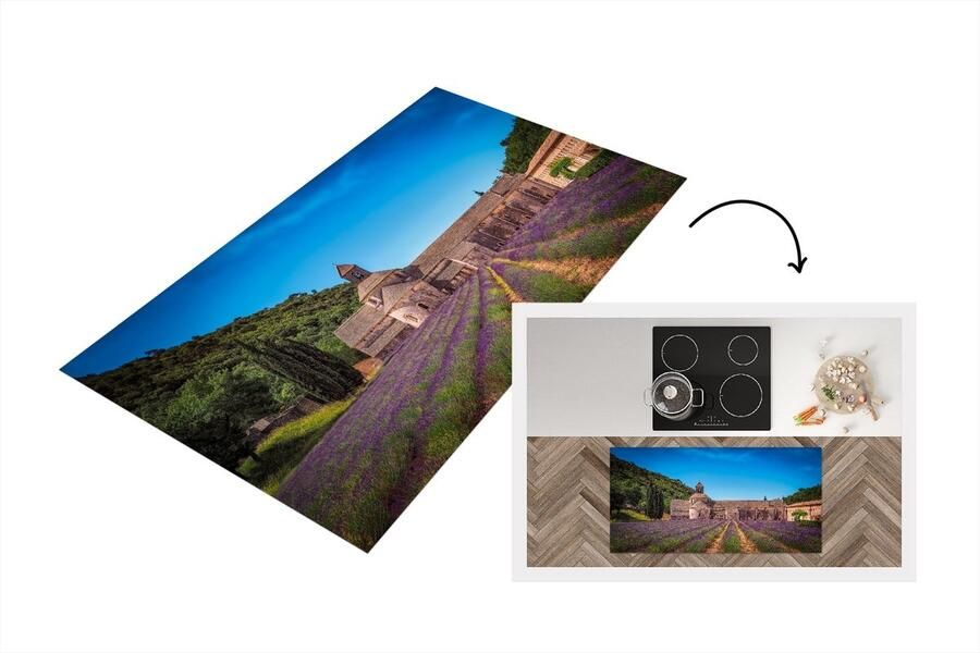 KitchenYeah Keukenloper Loper keuken Lavendel Huis Lucht 120x60 cm Keukenloper vinyl