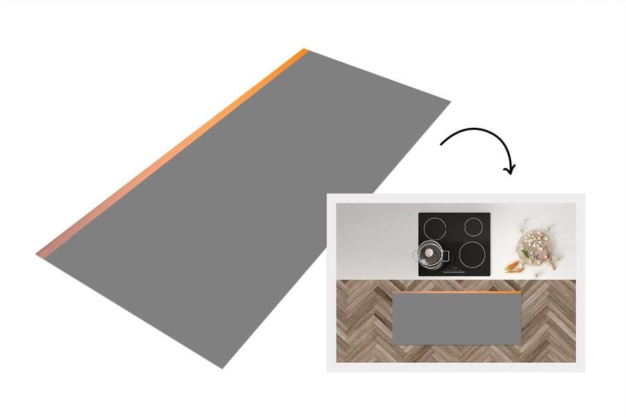 KitchenYeah Keukenloper Loper keuken Lavendel Paars Bloemen 120x50 cm Keukenloper vinyl