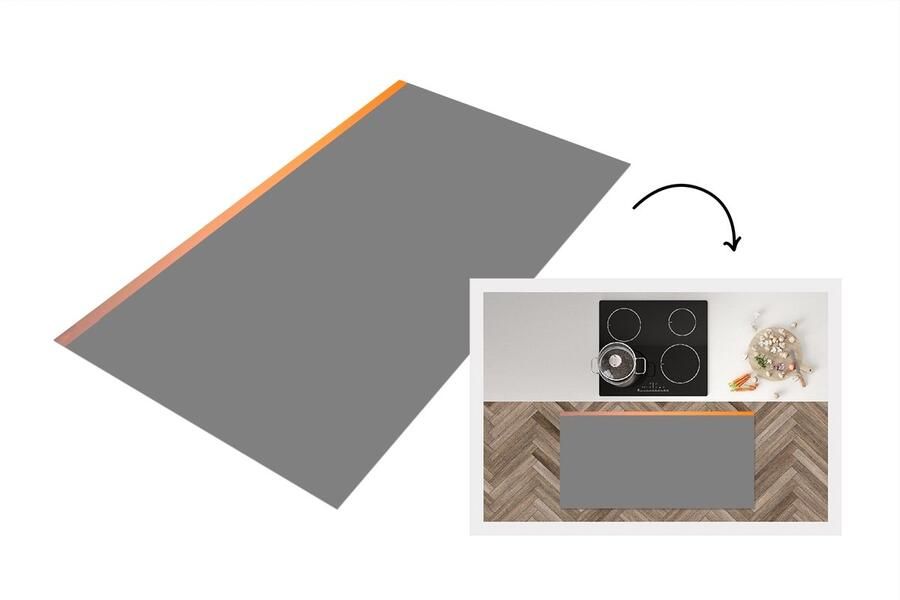 KitchenYeah Keukenloper Loper keuken Lavendel Paars Bloemen 120x60 cm Keukenloper vinyl