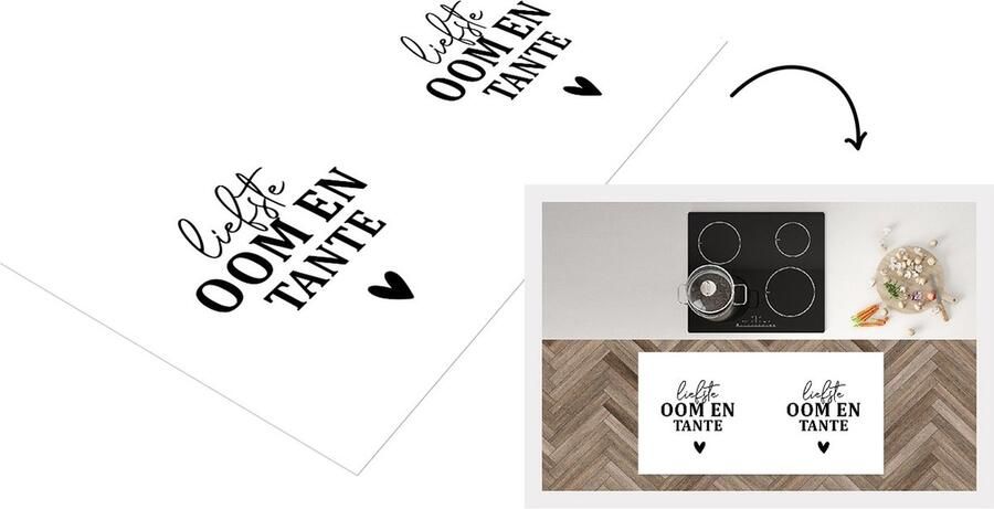KitchenYeah Keukenloper Loper keuken 'Liefste oom en tante' Spreuken Quotes 120x60 cm Keukenloper vinyl