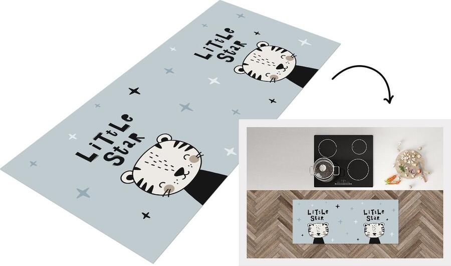 KitchenYeah Keukenloper Loper keuken Little star Spreuken Quotes 120x50 cm Keukenloper vinyl