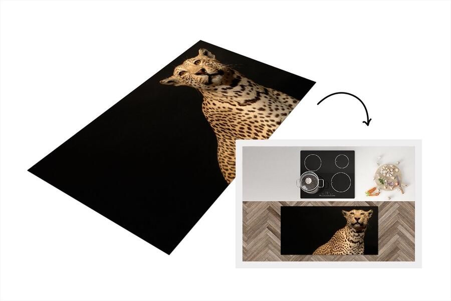 KitchenYeah Keukenloper Loper keuken Luipaard Dieren Vlek 120x60 cm Keukenloper vinyl