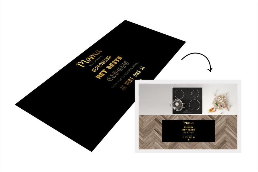 KitchenYeah Keukenloper Loper keuken Mama je hebt ons al Mama Quotes Spreuken 120x50 cm Keukenloper vinyl
