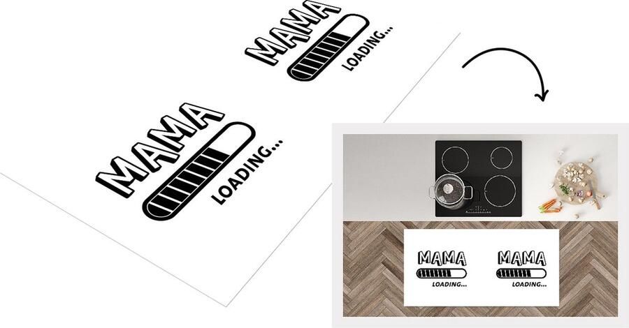 KitchenYeah Keukenloper Loper keuken Mama loading... Spreuken Quotes Mama 120x60 cm Keukenloper vinyl