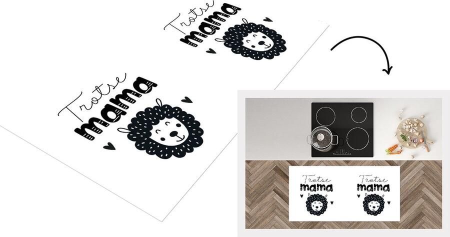 KitchenYeah Keukenloper Loper keuken mama Spreuken Quotes Mama 120x60 cm Keukenloper vinyl