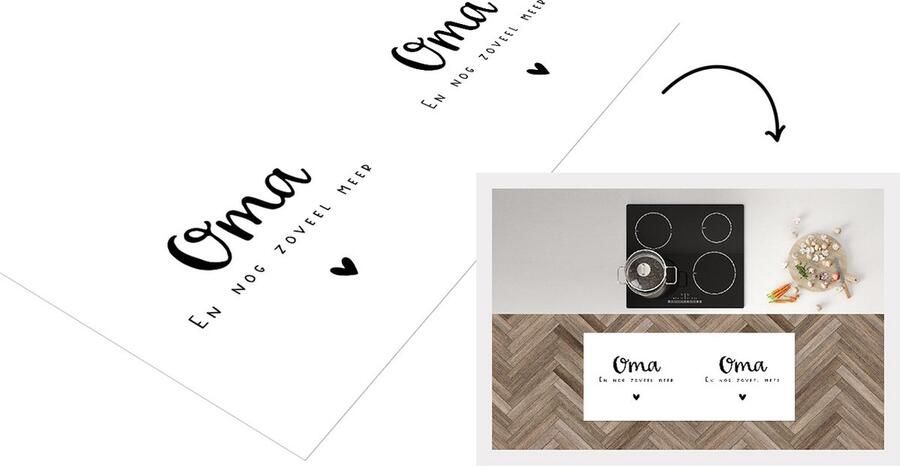 KitchenYeah Keukenloper Loper keuken 'Oma en nog zoveel meer' Quotes Spreuken 120x50 cm Keukenloper vinyl