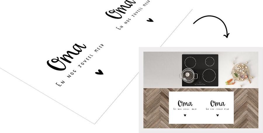 KitchenYeah Keukenloper Loper keuken 'Oma en nog zoveel meer' Quotes Spreuken 120x60 cm Keukenloper vinyl