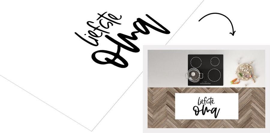 KitchenYeah Keukenloper Loper keuken Oma Quotes Liefste oma Spreuken 120x50 cm Keukenloper vinyl