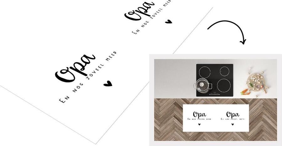 KitchenYeah Keukenloper Loper keuken 'Opa en nog zoveel meer' Spreuken Quotes 120x50 cm Keukenloper vinyl