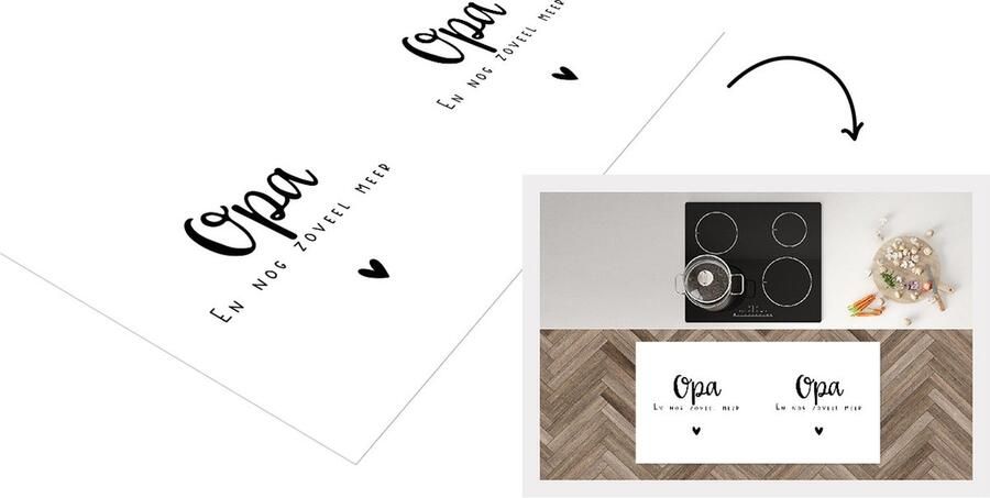 KitchenYeah Keukenloper Loper keuken 'Opa en nog zoveel meer' Spreuken Quotes 120x60 cm Keukenloper vinyl