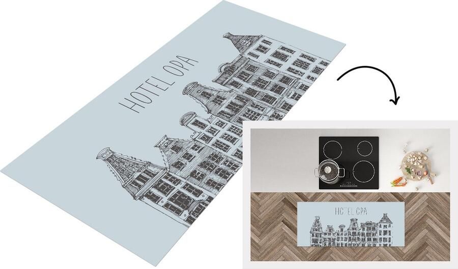 KitchenYeah Keukenloper Loper keuken Opa Hotel opa Spreuken Quotes 120x50 cm Keukenloper vinyl