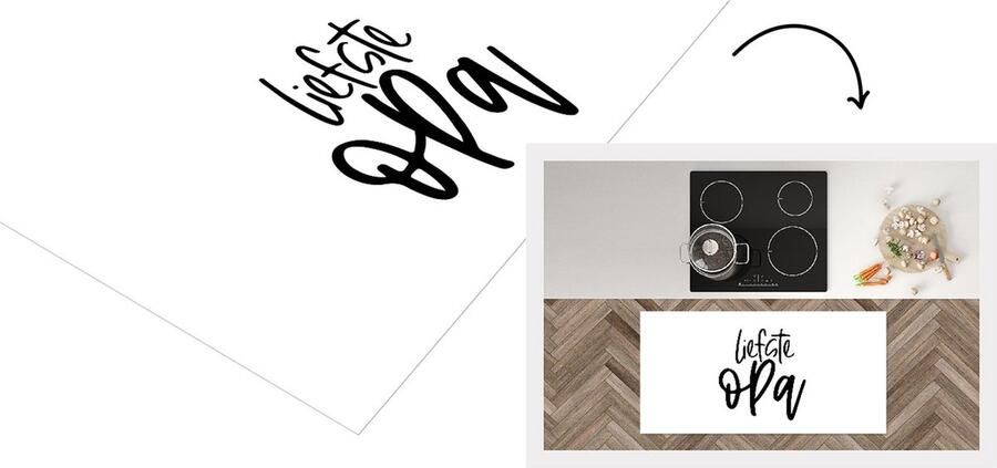 KitchenYeah Keukenloper Loper keuken Opa Spreuken Liefste opa Quotes 120x60 cm Keukenloper vinyl