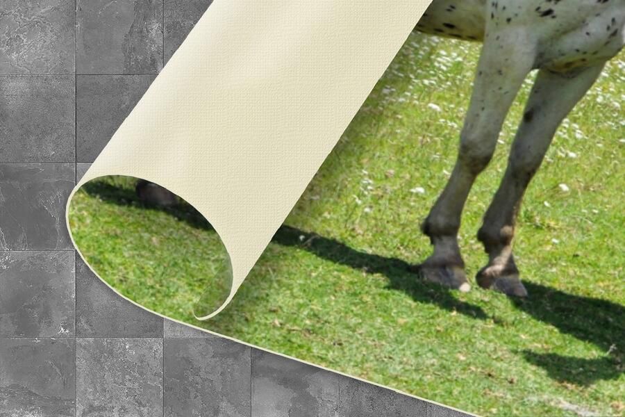 KitchenYeah Keukenloper Loper keuken Paarden Boom Schaduw 120x50 cm Keukenloper vinyl