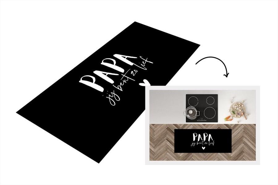 KitchenYeah Keukenloper Loper keuken Papa jij bent zo lief Spreuken Papa Quotes 120x50 cm Keukenloper vinyl