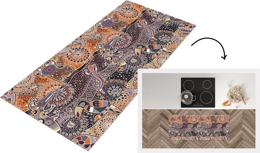 KitchenYeah Keukenloper Loper keuken Patronen Koala Dieren Australië 120x50 cm Keukenloper vinyl