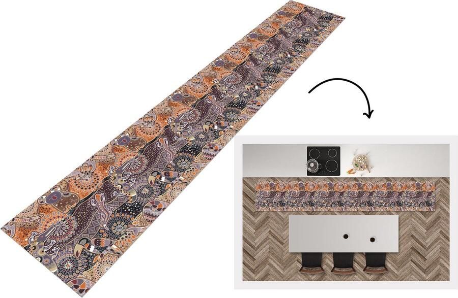 KitchenYeah Keukenloper Loper keuken Patronen Koala Dieren Australië 300x50 cm Keukenloper vinyl