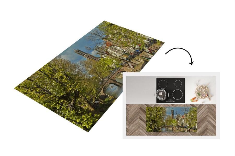 KitchenYeah Keukenloper Loper keuken Planten Utrecht Water 120x60 cm Keukenloper vinyl