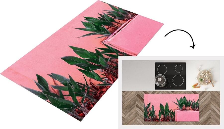 KitchenYeah Keukenloper Loper keuken Planten Zomer Verf 120x60 cm Keukenloper vinyl