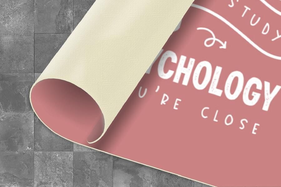 KitchenYeah Keukenloper Loper keuken Psychologie Studeren Leren Quotes Onderwijs 120x60 cm Keukenloper vinyl