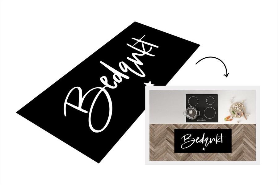 KitchenYeah Keukenloper Loper keuken Quotes Bedankt Collega Spreuken 120x50 cm Keukenloper vinyl