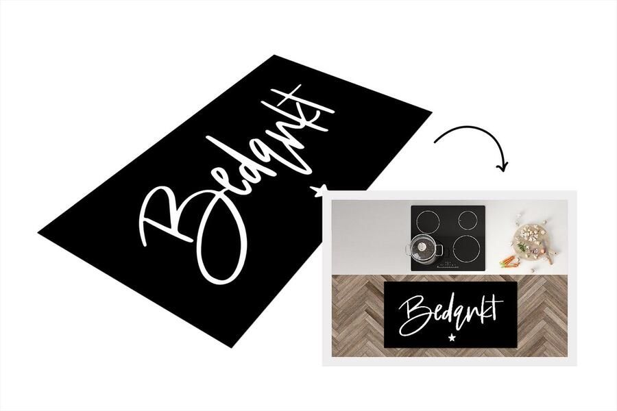 KitchenYeah Keukenloper Loper keuken Quotes Bedankt Collega Spreuken 120x60 cm Keukenloper vinyl